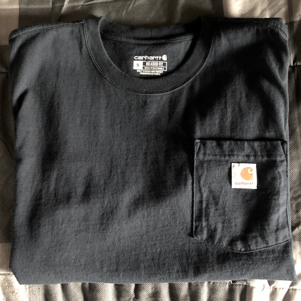 Carhartt navy pocket t shirt